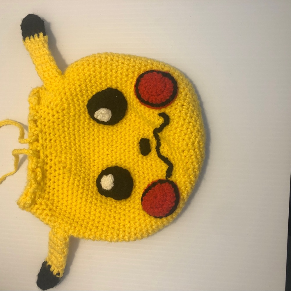 Yellow Pikachu Crochet Bag